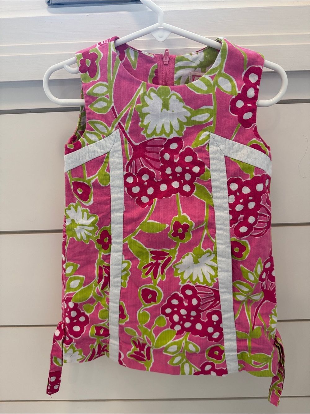 Lilly Pulitzer Pink Green Floral Sleeveless Tunic